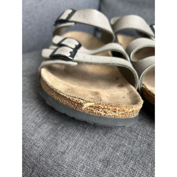 Birkinstock Birki's Size 40 Taupe Canberra 3 Strap Sandals Slingback Ellice US 9 - Picture 5 of 16